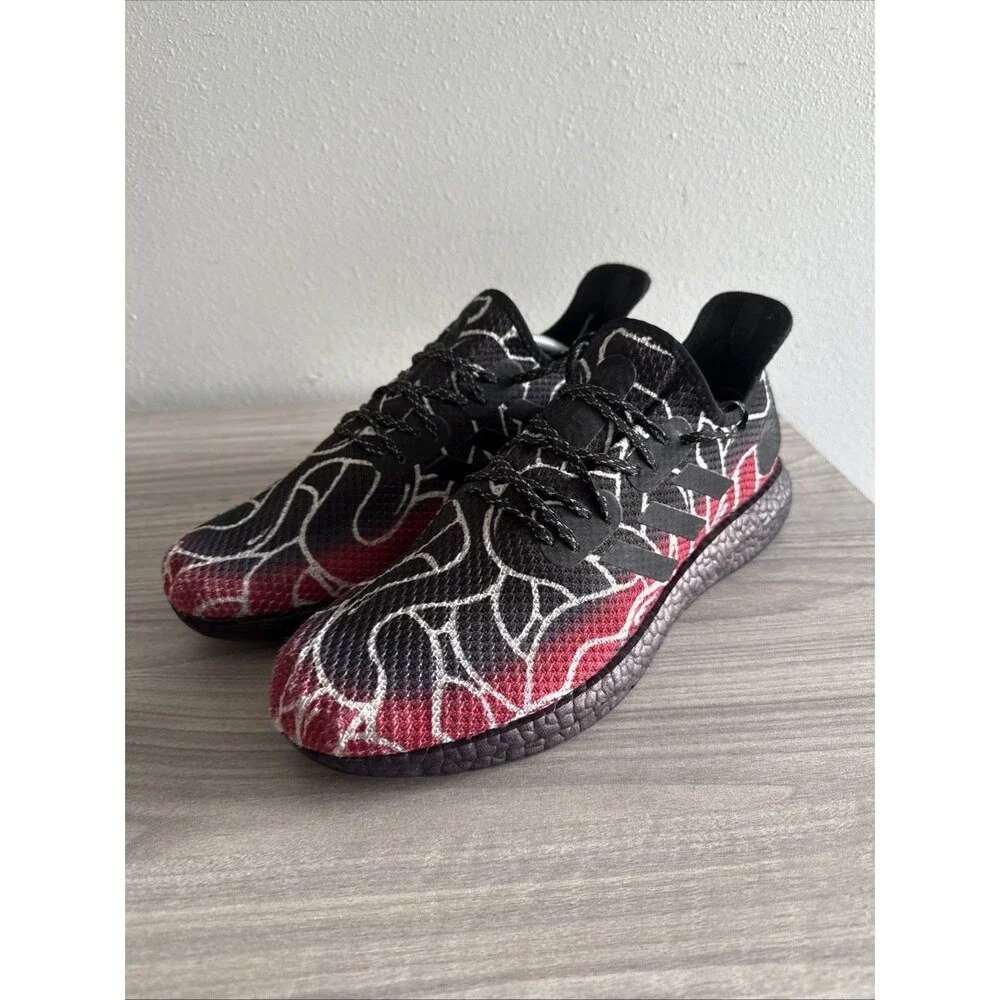 Adidas Speedfactory AM4MLS EF2302 Red Black White Sneakers Men’s Sz 12 Shoes‎